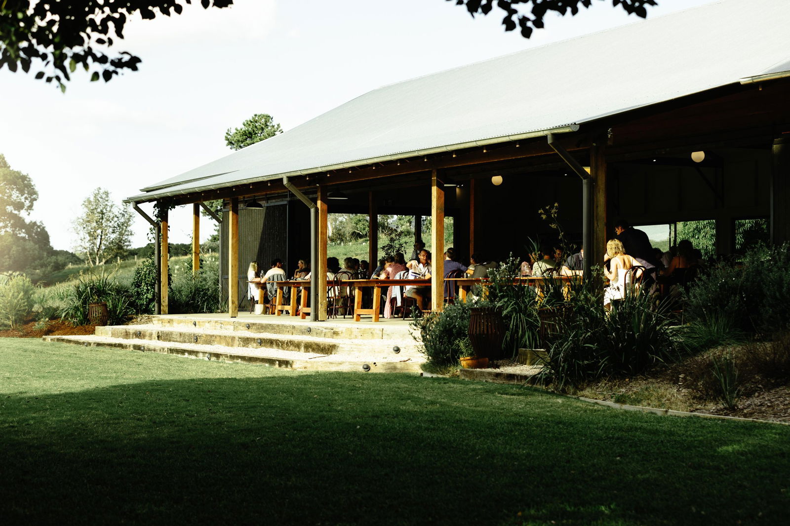 Restaurant portion of Frida's Field right outside Byron Bay